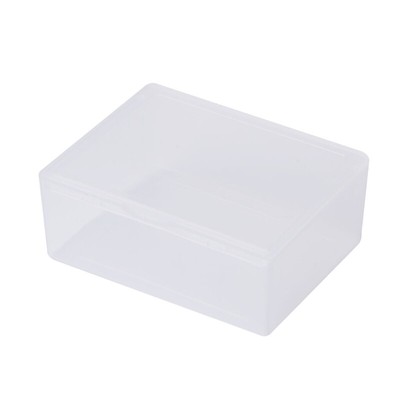 Rectangular Plastic Clear Storage Box Jewelry Beads Collection Container Organiz