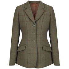 Equetech Ladies Claydon Tweed Riding Hacking Show Jacket - 32"-50" Chest