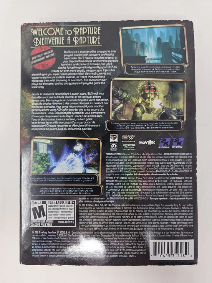 Bioshock - PC DVD-ROM 2006 w/ Slip Cover - Image 2 of 4