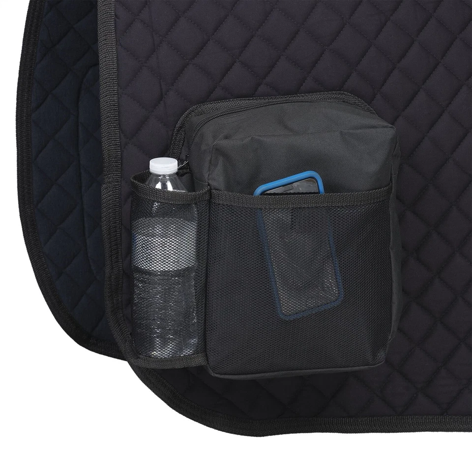 Австралийский или английский седло карман подушечка - хлопок выстеганная - хранения - черный или Brwn - Изображение 2 из 4