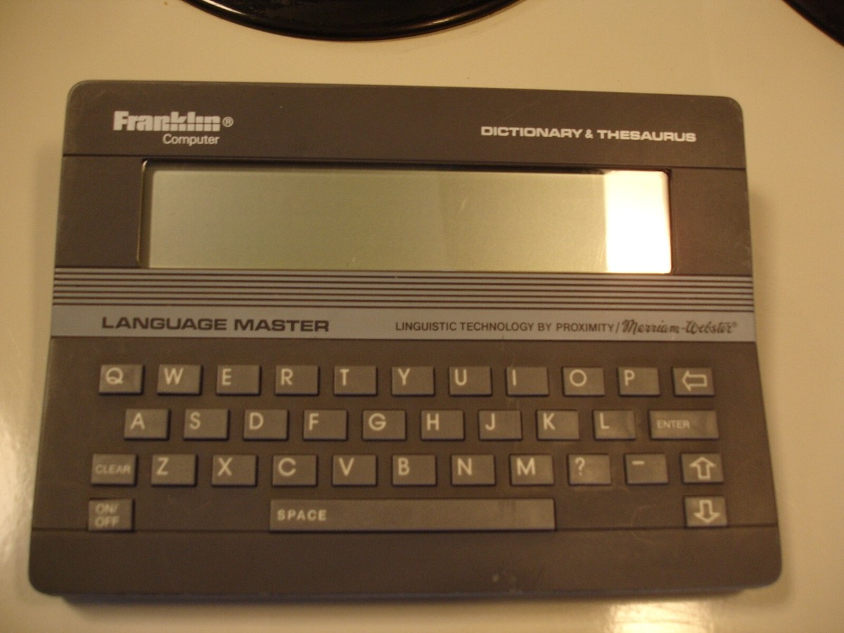 Franklin Language Master LM-2000 1987 Dictionary Thesaurus with