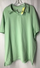 All In Motion Xxl Men s Jersey Golf Polo Light Green Shirt Upper Button