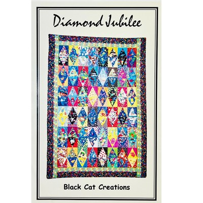 Diamond Jubilee Quilt PATTERN by Black Cat Creations, Great Scrap Quilt Project!