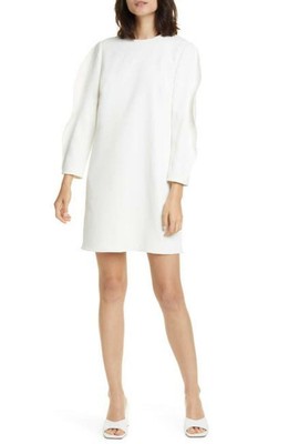 Tibi Womens 00 White Origami Sleeve 