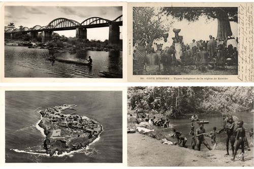 IVORY COAST COTE D'IVOIRE AFRICA 160 Vintage Postcards Mostly pre-1950 (L6680) - Picture 4 of 12