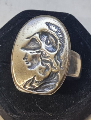 Legio SPQR ring Roman Style Handmade Bronze Vintage Antique Look