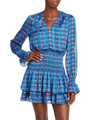 aqua ruffled v neck mini dress Aqua Women's Crochet Short V-Neck Mini Dress