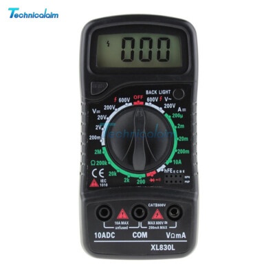 XL830L Digital Multimeter Volt AM ESR Meter Tester Automotive Electrical DMM-