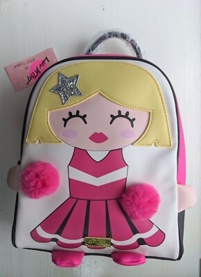 NWT LUV BETSY JOHNSON Cheerleader Backpack Purse Luv Betsey Johnson Pink Cheerleader Girl Backpack for sale  main image 4