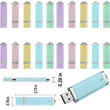 Kootion 20PCS 8GB USB2.0 Flash Drive Memory Stick Thumb Drive W+Indication Light