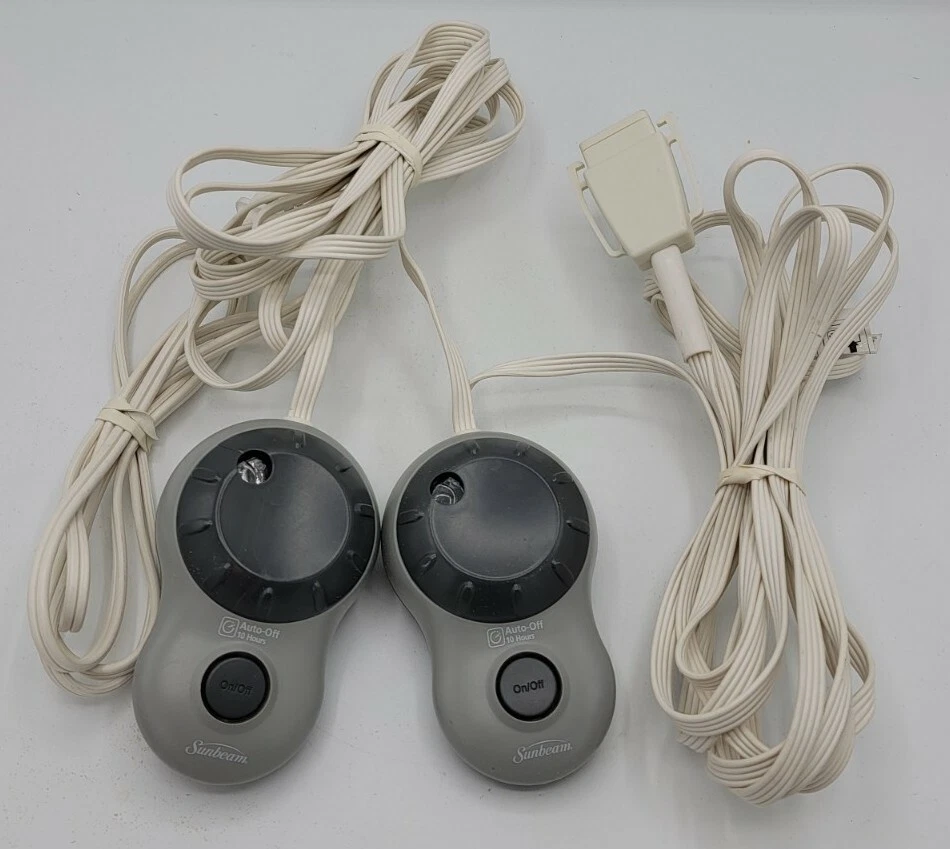 Sunbeam Dual Electric Heating Blanket Controllers Style S85KQA