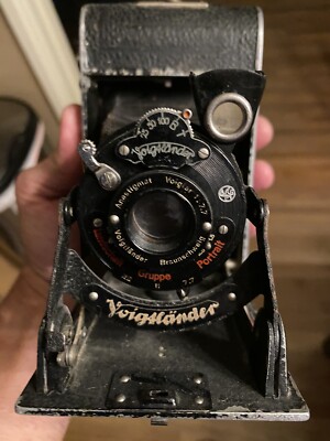 Vintage 6x9 cm Voigtlander Bessa Folding Camera 1:7.7, F=10.5 cm