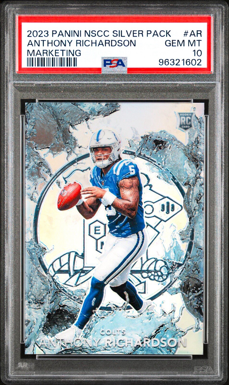 2023 Panini NSCC Silver Pack Anthony Richardson Marketing /25 - PSA 10