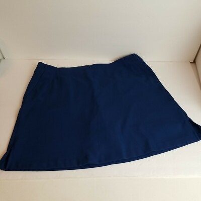 Lady Hagen Women Athletic Golf Skort Blue Size Skirt built in