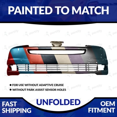 NEW Painted 2004-2005 Toyota Sienna Front Bumper W/O Sensor Holes & Cruise