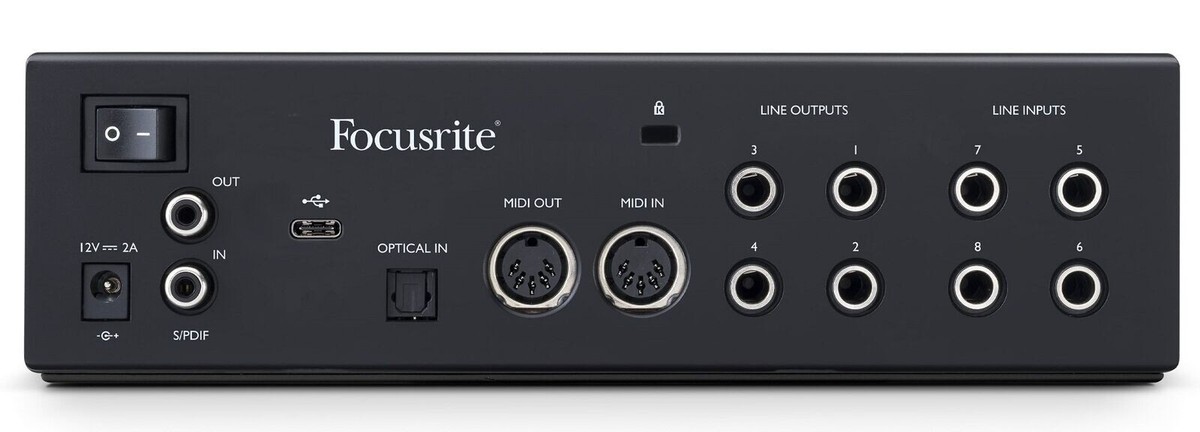 Focusrite Clarett+ 4Pre USB-C Audio Recording Interface, 4 Mic
