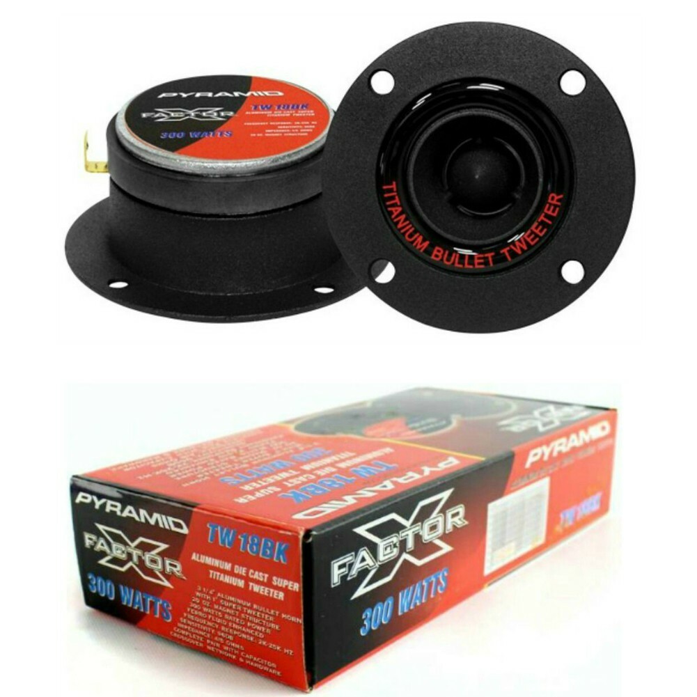 Pyramid TW18BK Coppia Super Tweeter 150W RMS - Audio Auto Professionale