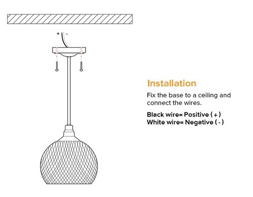 12V 17.5" Black Cage LED Dinette Pendant Light RV Camper Interior Kitchen Island - Foto 10 di 10