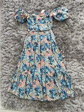 Abercrombie And Fitch Women?s Floral Long Skirt And Top Set See Sizing