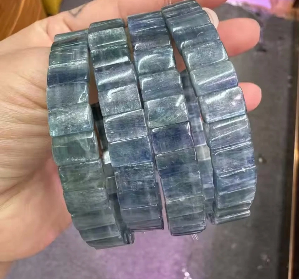 Браслет браслет из натурального кианита прямоугольные бусины - Изображение 3 из 3