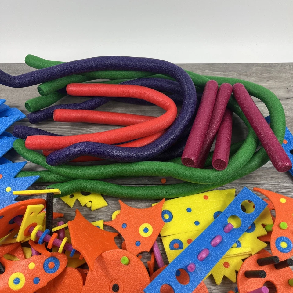 Juguete de construcción de espuma creativa Toobers & Zots JUNGUNDA 1996 de colección con caja y folleto Foto 4 de 4