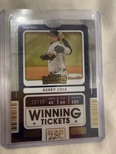 2021 Contenders Winning Ticket Gold Gerrit Cole /99 New York Yankees