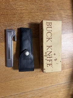 Vintage Buck No. 137 Steelmaster Antiguo Afilador Acero con Funda y Caja