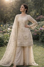 Designer Indian Pakistani top plazzo Bollywood Dress Party Wear Suit wedding