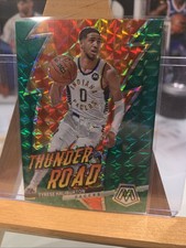 2022-23 9569E Panini Mosaic Thunder Road Green PRIZM Tyrese Haliburton Indiana