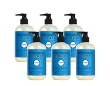 Case of 6 Mrs. MEYER'S CLEAN DAY Liquid Hand Soap, Blueberry, 12.5 Fl Oz