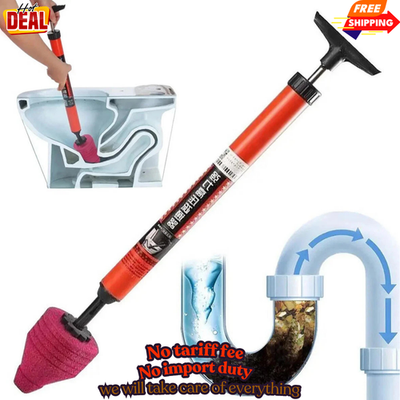 #ad #ad Heavy Duty High Pressure Toilet Unblock Plunger Clog Drain Buster Vacuum Pump US $10.99