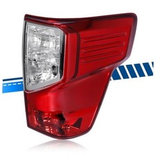 Tail Light Assembly Compatible with Nissan Right Passenger Side Red Chrome Lens