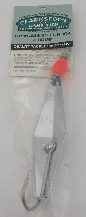 Clarkspoon 4-RBMS размер 4 хром Clarkspoon 4-1/2» лезвие 7/0 крюк - Изображение 2 из 3