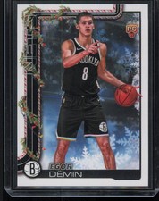 #H168 2025-26 Topps Holiday Egor Demin Rookie RC Brooklyn Nets