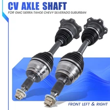 Pair Front CV Axle Shafts For Chevy Silverado GMC Sierra 1500 Tahoe Yukon 4WD