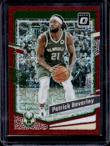 2023-24 Panini Donruss Optic Patrick Beverley Choice Red Prizm #/88 Bucks