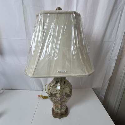 Birds In Bliss 60162-L Floral Butterflies Patterned Lamp 30  New Old Stock