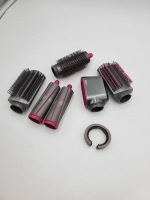 Genuine Dyson Airwrap HS01 Nickel/Fuchsia Wand Attachments 7 Total