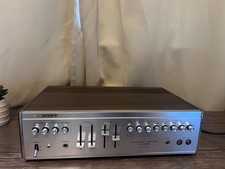Sony TA-1055 Integrated Amplifier Vintage 1970s Phono Stage Working Wood Case