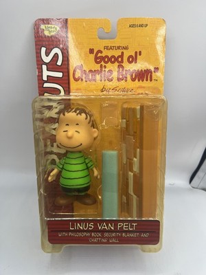 Vintage Peanuts Linus Van Pelt 11in Action Figure Playing Mantis MOC Boxed Toy