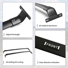 220lbs Roof Rack Cross Bar for 2022-2025 Jeep Grand Cherokee 2 Row Cargo Carrier