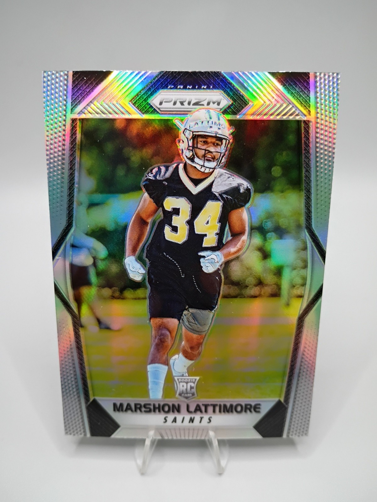 2017 Panini Prizm Rookies Marshon Lattimore #272 Silver Prizm Rookie Card RC