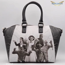 Loungefly Universal Monsters Glow-In-The-Dark Satchel Bag
