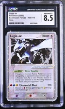 CGC 8.5 Lugia EX 105/115 EX Unseen Forces Holo Swirl Pokemon Card on eBay