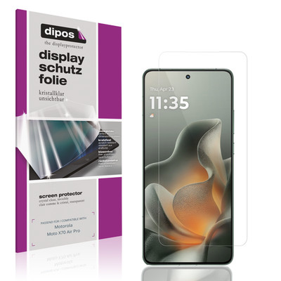 4x Schutzfolie klar für Motorola Moto X70 Air Pro Displayschutzfolie Folie