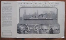AQUITANIA (Cunard) 1932 BROCHURE