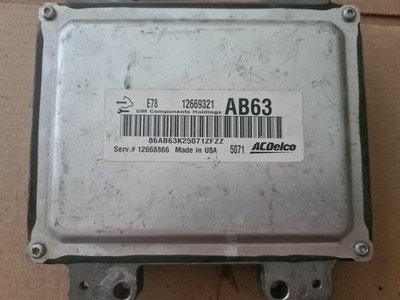 AB63 12669321 Vauxhall Motorsteuergerät Opel Acdelco E78 12668866
