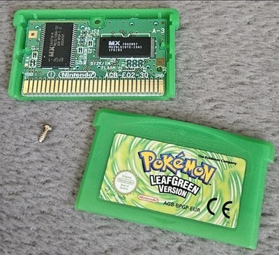 Pokémon Blattgrüne Version Nintendo Gameboy Advance Original UK PAL