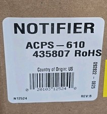 NOTIFIER ACPS-610 Fire Alarm Power Supply NEW in the BOX