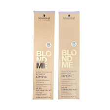 Schwarzkopf BlondMe Bond Enforcing Blonde Lifting Creme L-ICE 2.02oz SET of 2 